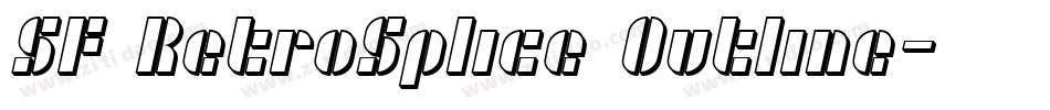 SF RetroSplice Outline字体转换